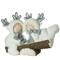 18.5" White Winter Smiling Children on Seesaw Decoration